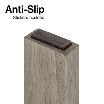 Saru 11.8" Traditional Classic Solid Acacia Wood Shower Shaving Foot Stool